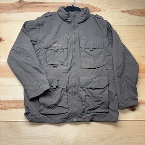 Columbia GRT Jacket XL Brown Full Zip Cargo Fishing Huntings Outdoors